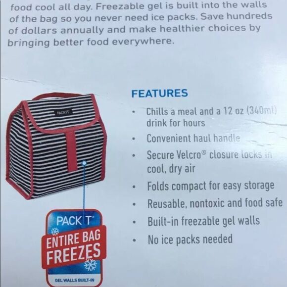 Packit freezable classic lunch box.   - Picture 3 of 5